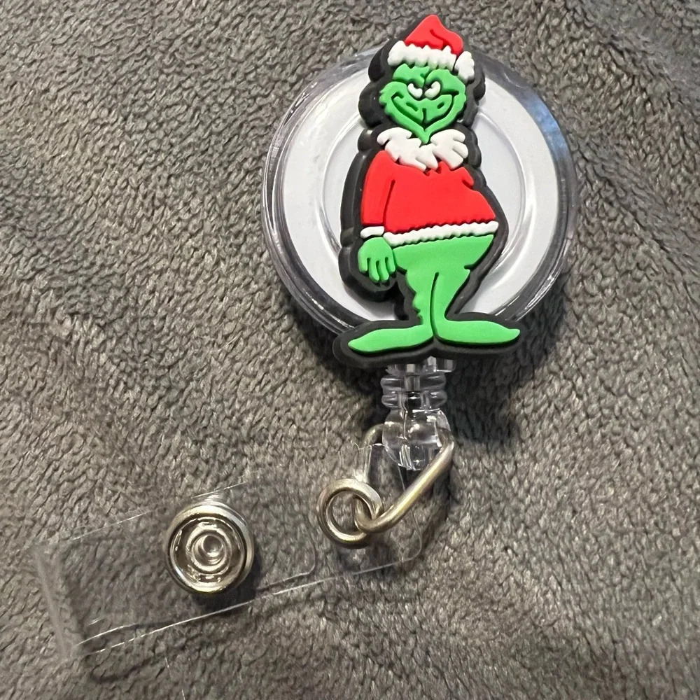 Grinch Badge Holder